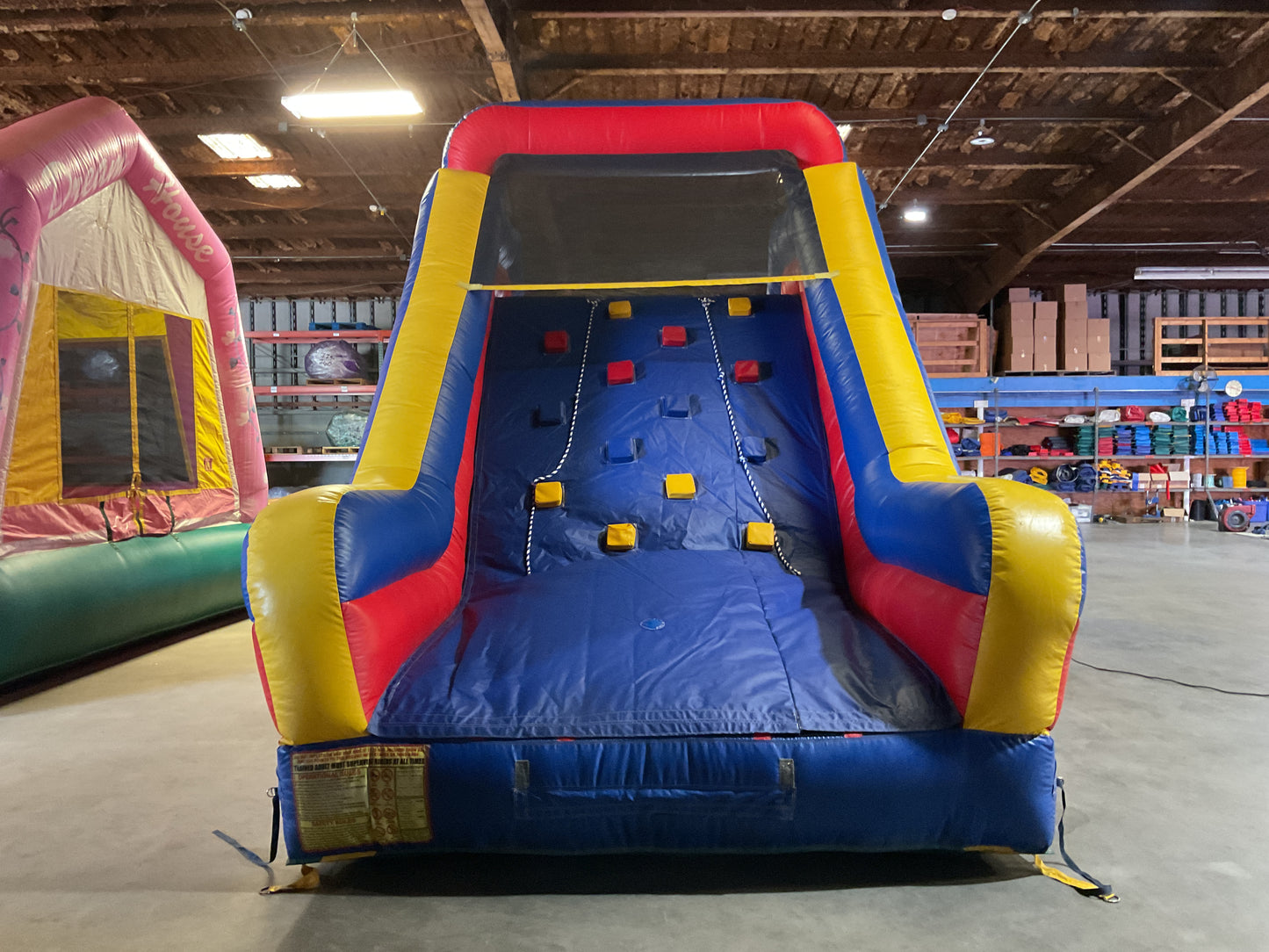 65' Obstacle Course Set (Mini Obstacle Course + Rock Climb Slide)