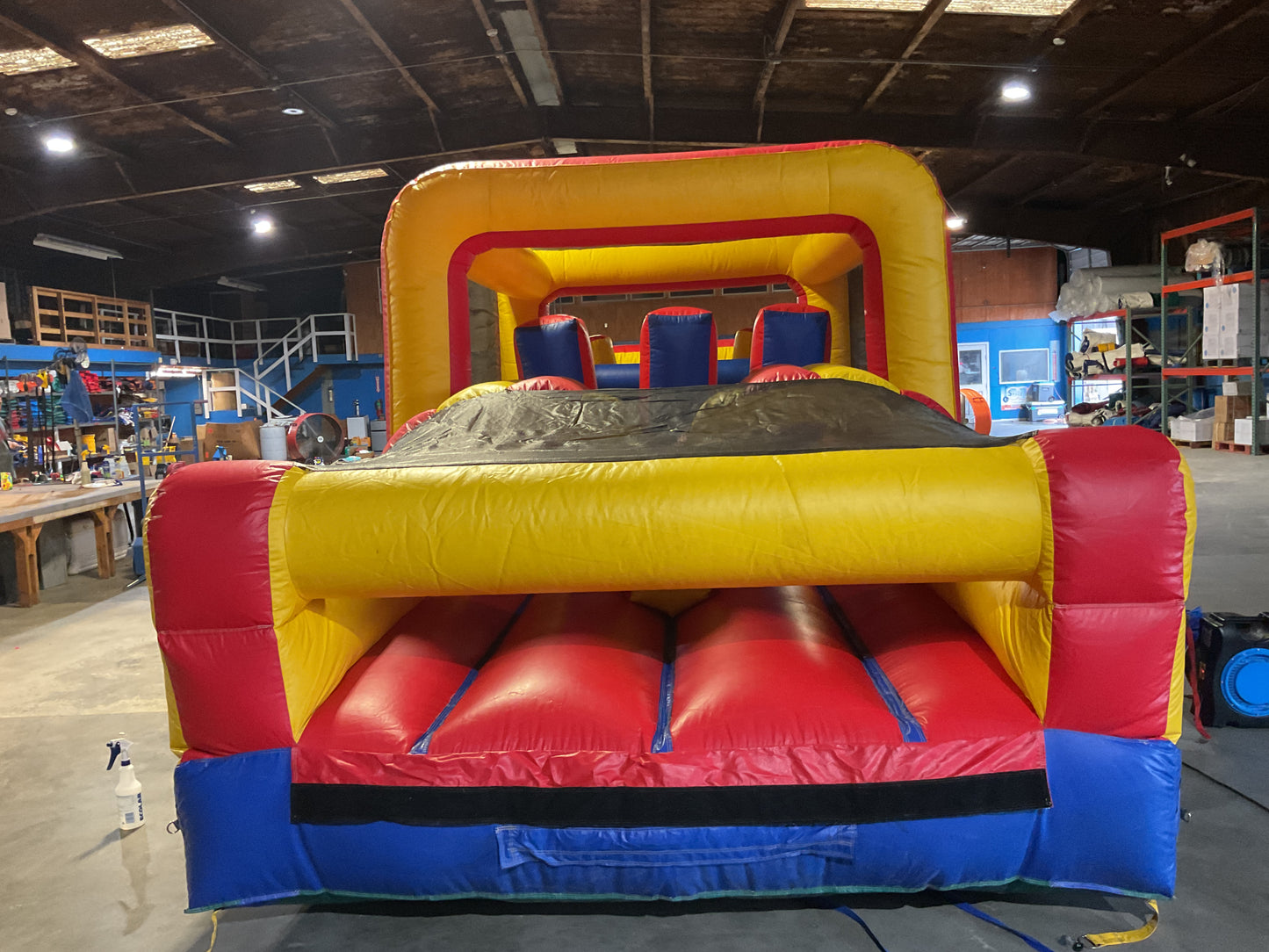 65' Obstacle Course Set (Mini Obstacle Course + Rock Climb Slide)