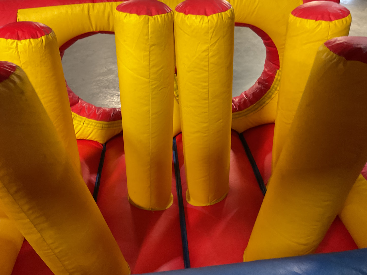 65' Obstacle Course Set (Mini Obstacle Course + Rock Climb Slide)