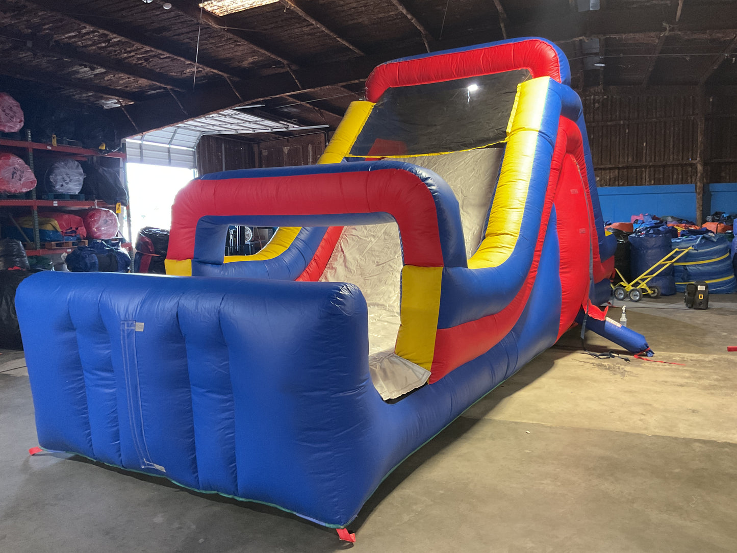65' Obstacle Course Set (Mini Obstacle Course + Rock Climb Slide)