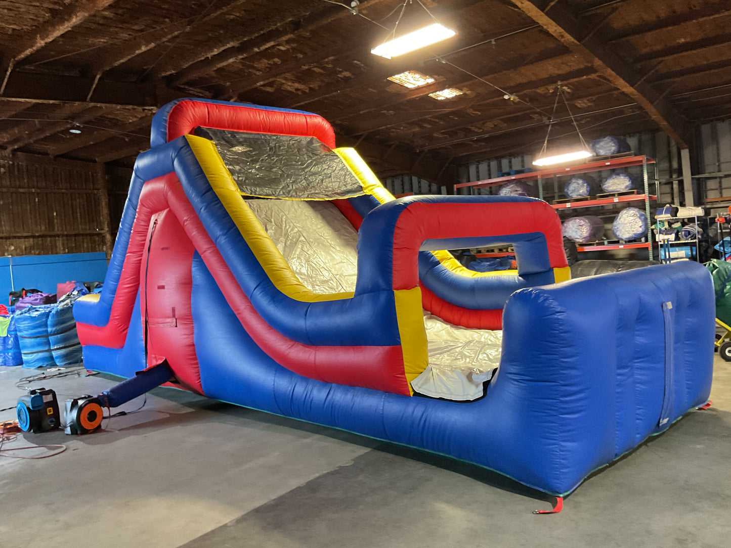 65' Obstacle Course Set (Mini Obstacle Course + Rock Climb Slide)