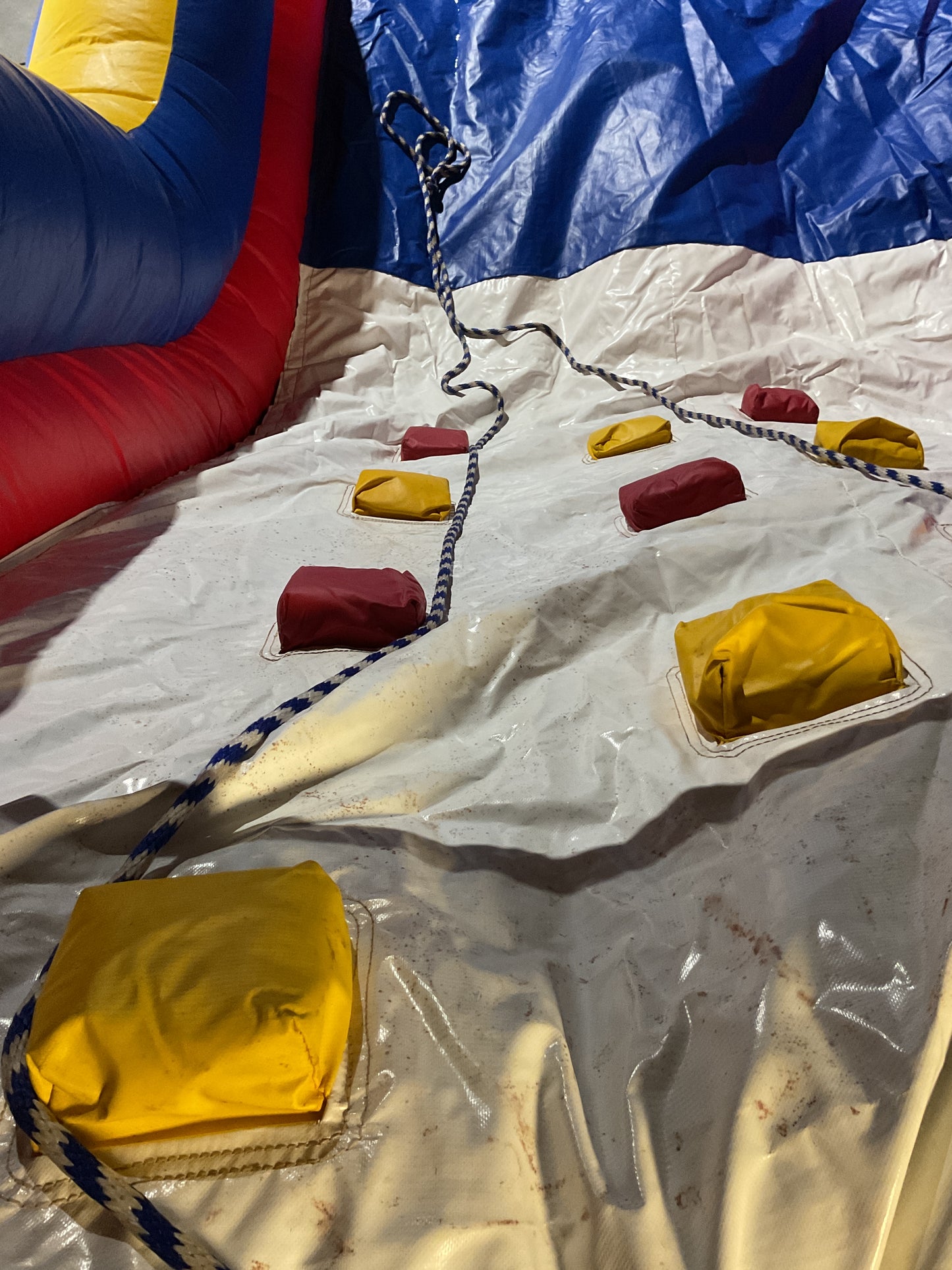 65' Obstacle Course Set (Mini Obstacle Course + Rock Climb Slide)
