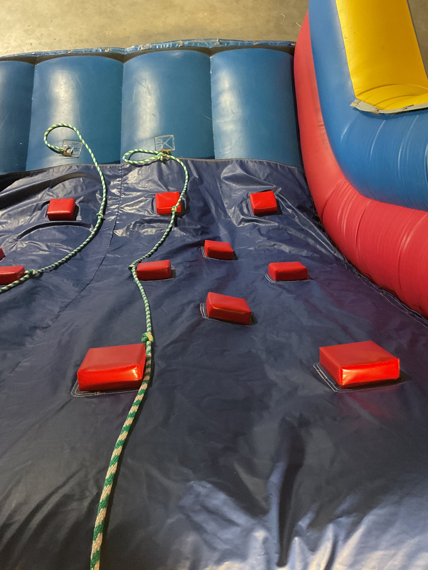 65' Obstacle Course Set (Mini Obstacle Course + Rock Climb Slide)