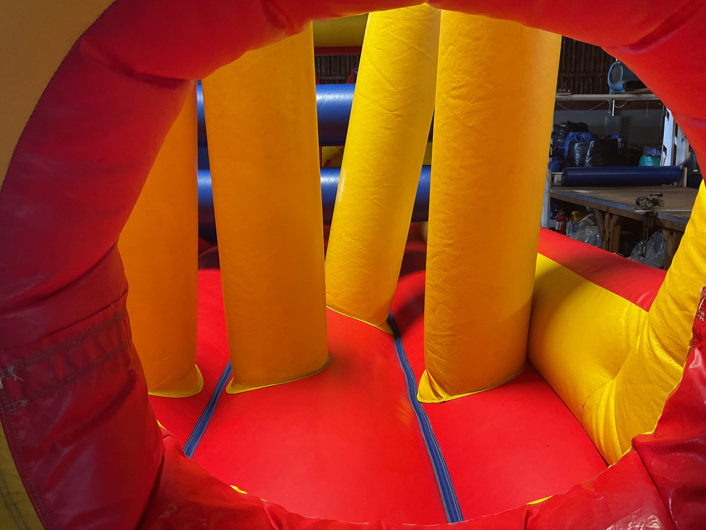 65' Obstacle Course Set (Mini Obstacle Course + Rock Climb Slide)