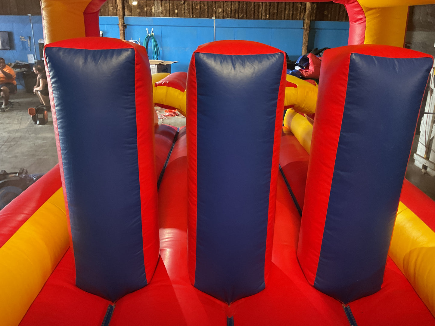 65' Obstacle Course Set (Mini Obstacle Course + Rock Climb Slide)