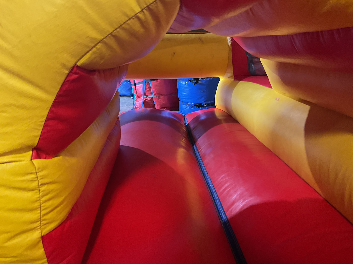 65' Obstacle Course Set (Mini Obstacle Course + Rock Climb Slide)