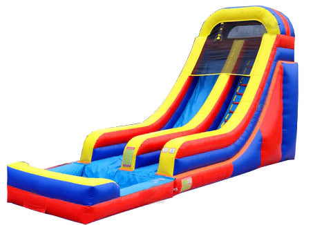 18' Primary Color Arch Slide with detachable pool