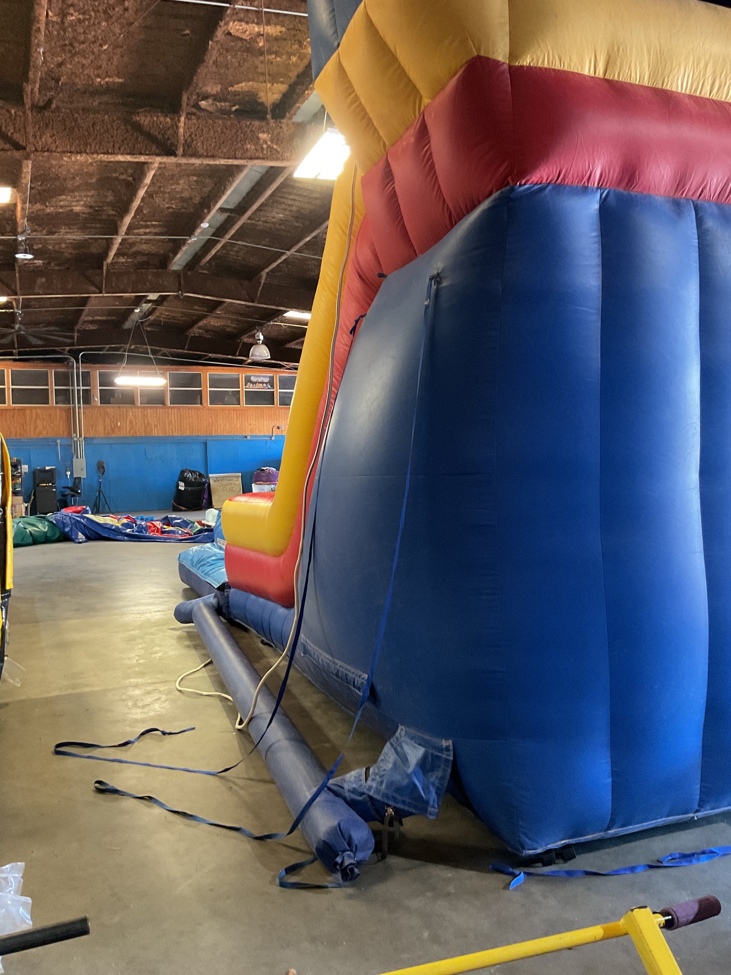 18' Modular wet dry Slide with pool
