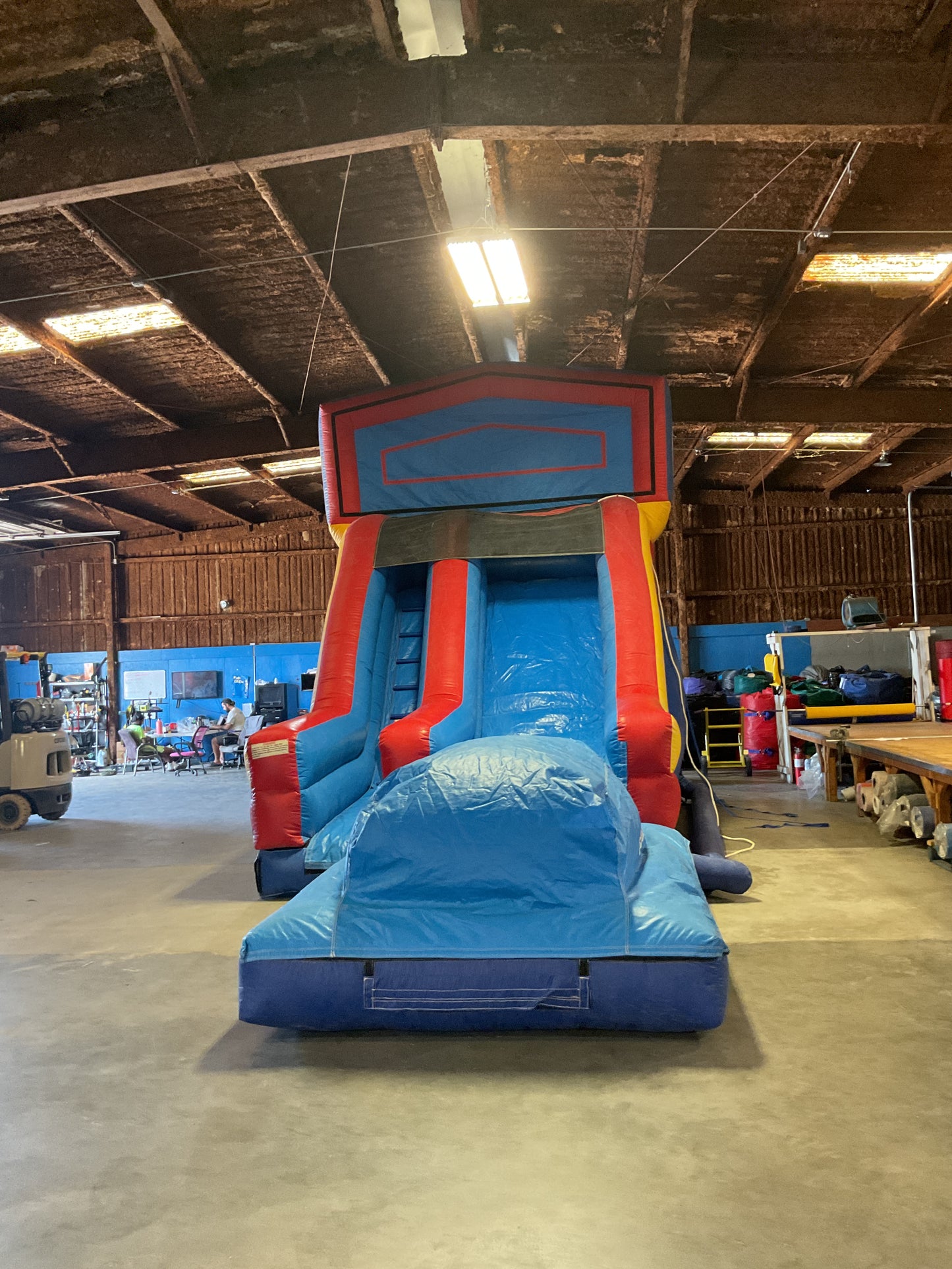 18' Modular wet dry Slide with pool