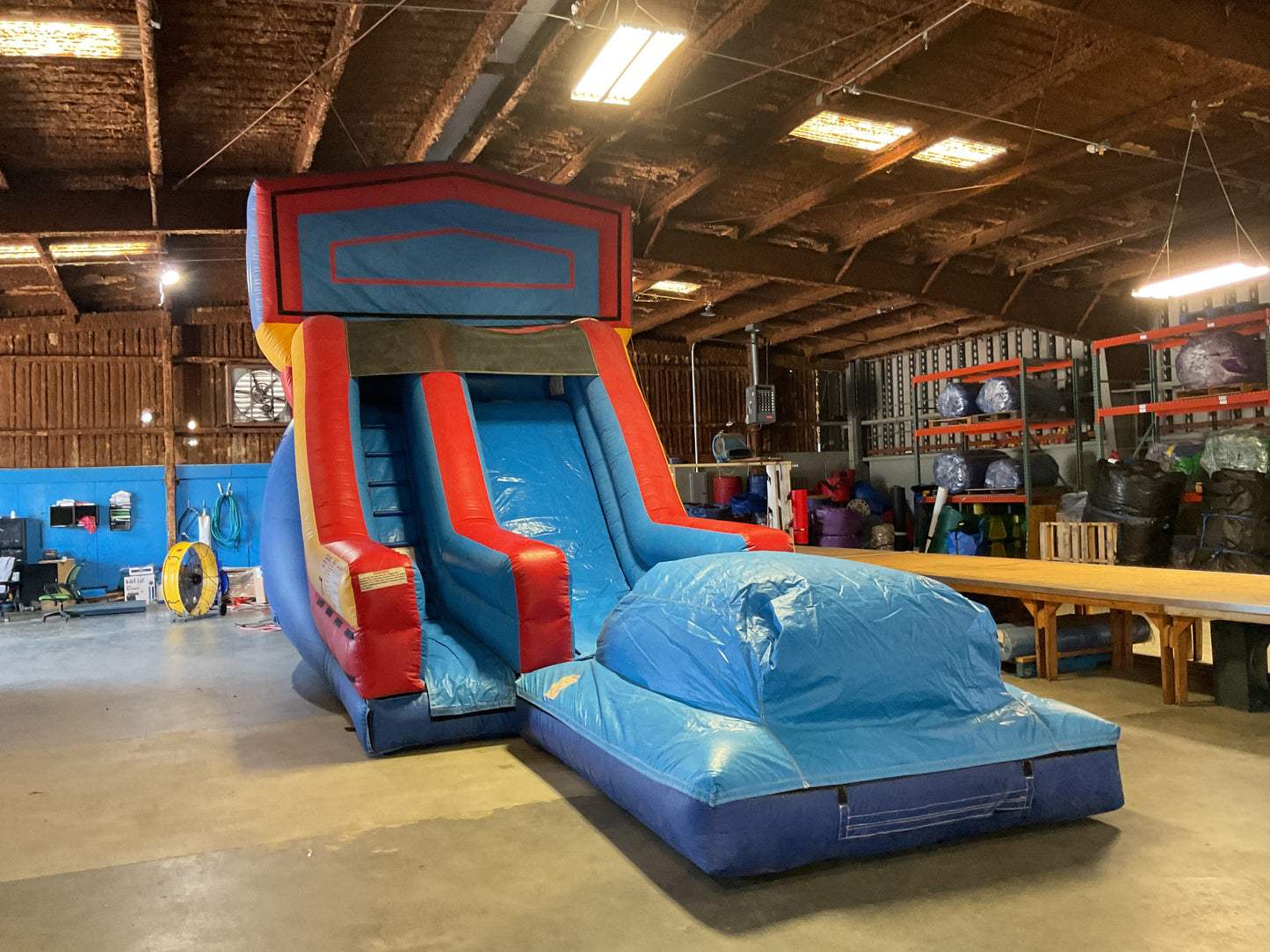 18' Modular wet dry Slide with pool