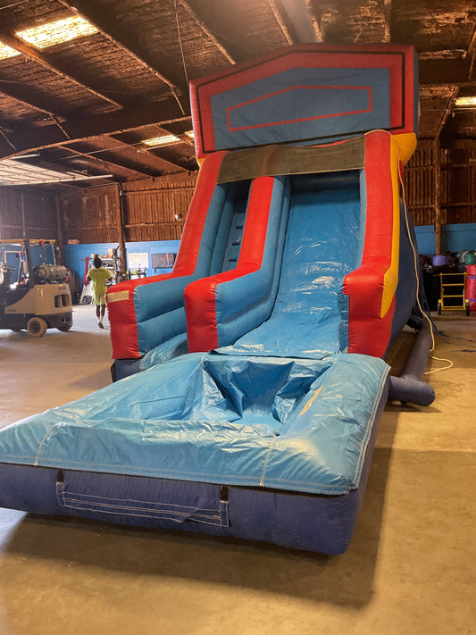 18' Modular wet dry Slide with pool