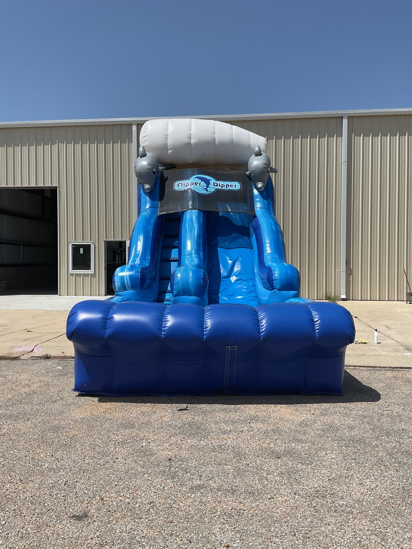 Flipper Dipper Slide with splash pool