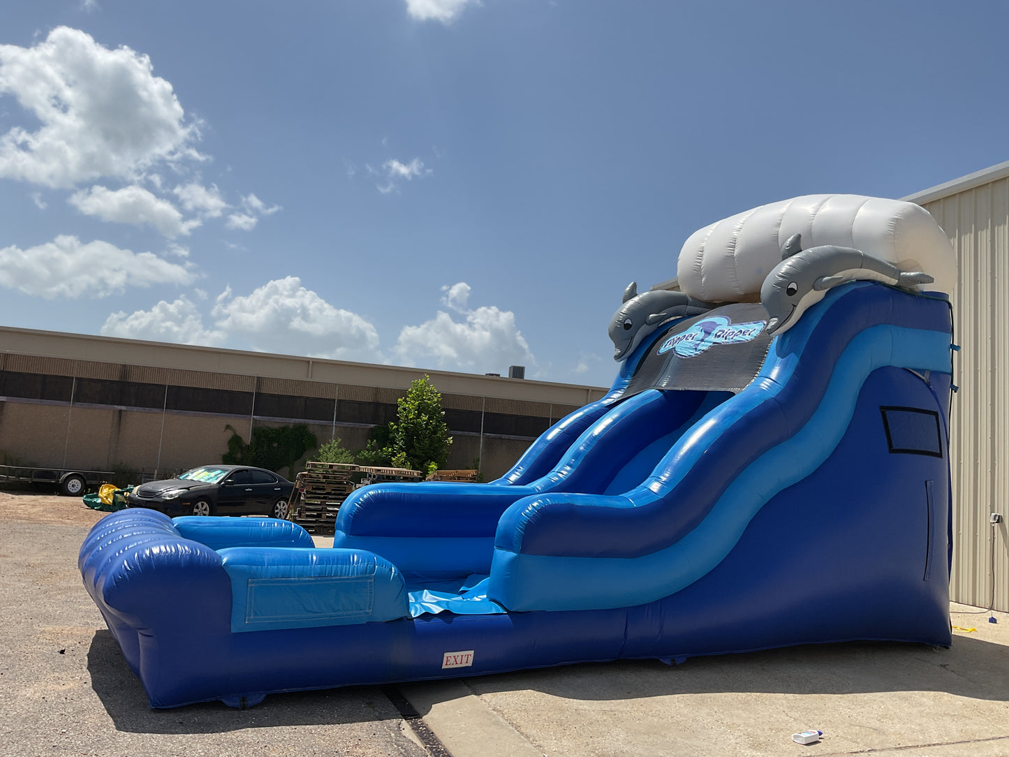 Flipper Dipper Slide with splash pool