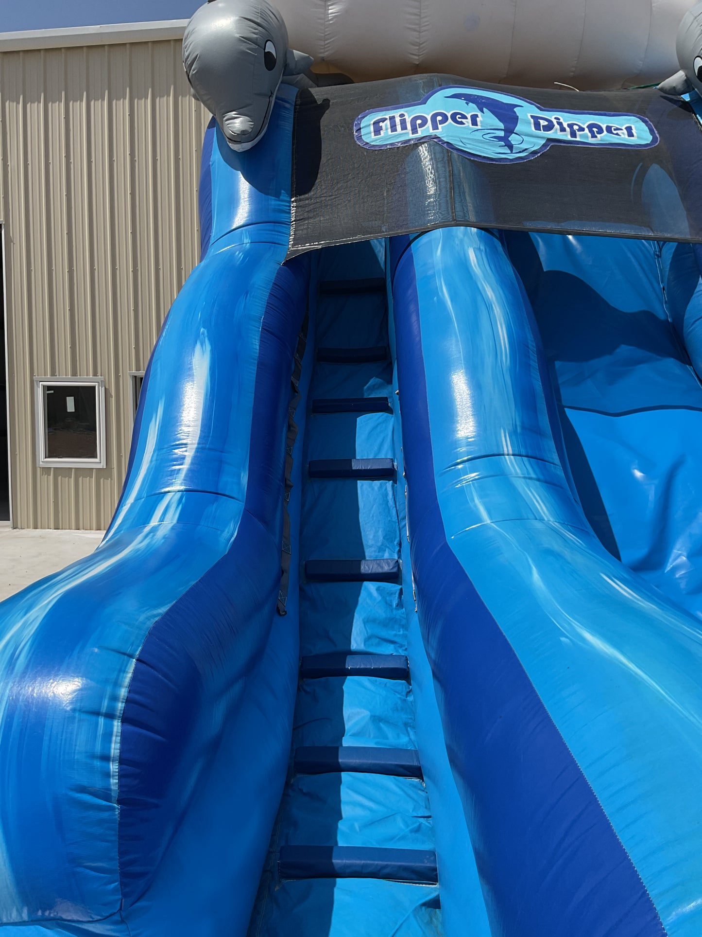 Flipper Dipper Slide with splash pool