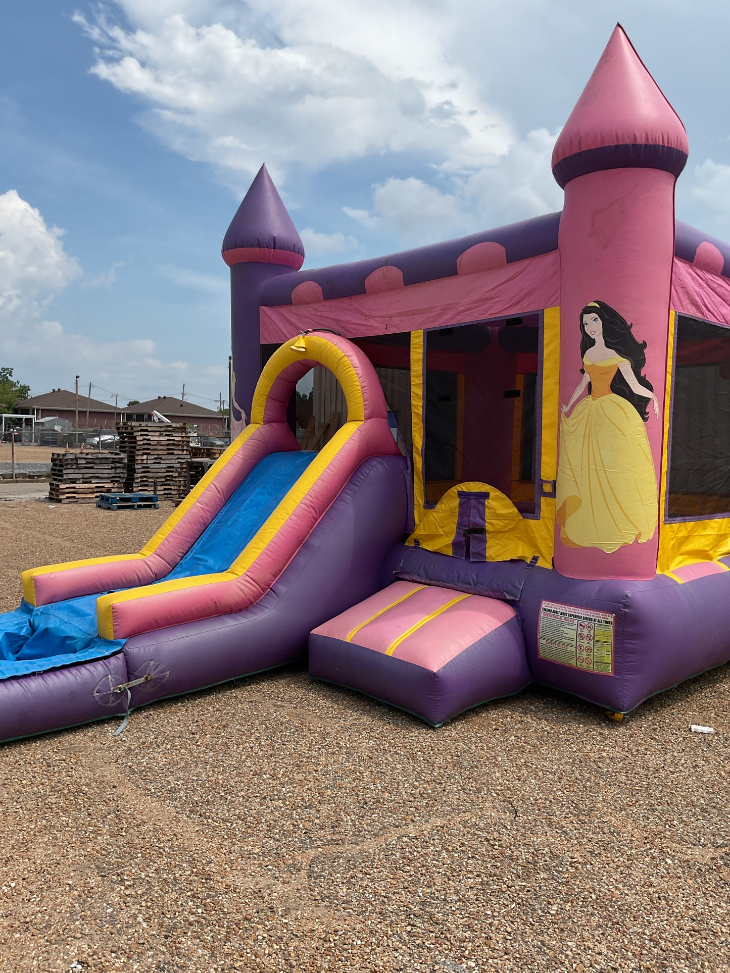 Princess Castle Wet Dry Combo with pool
