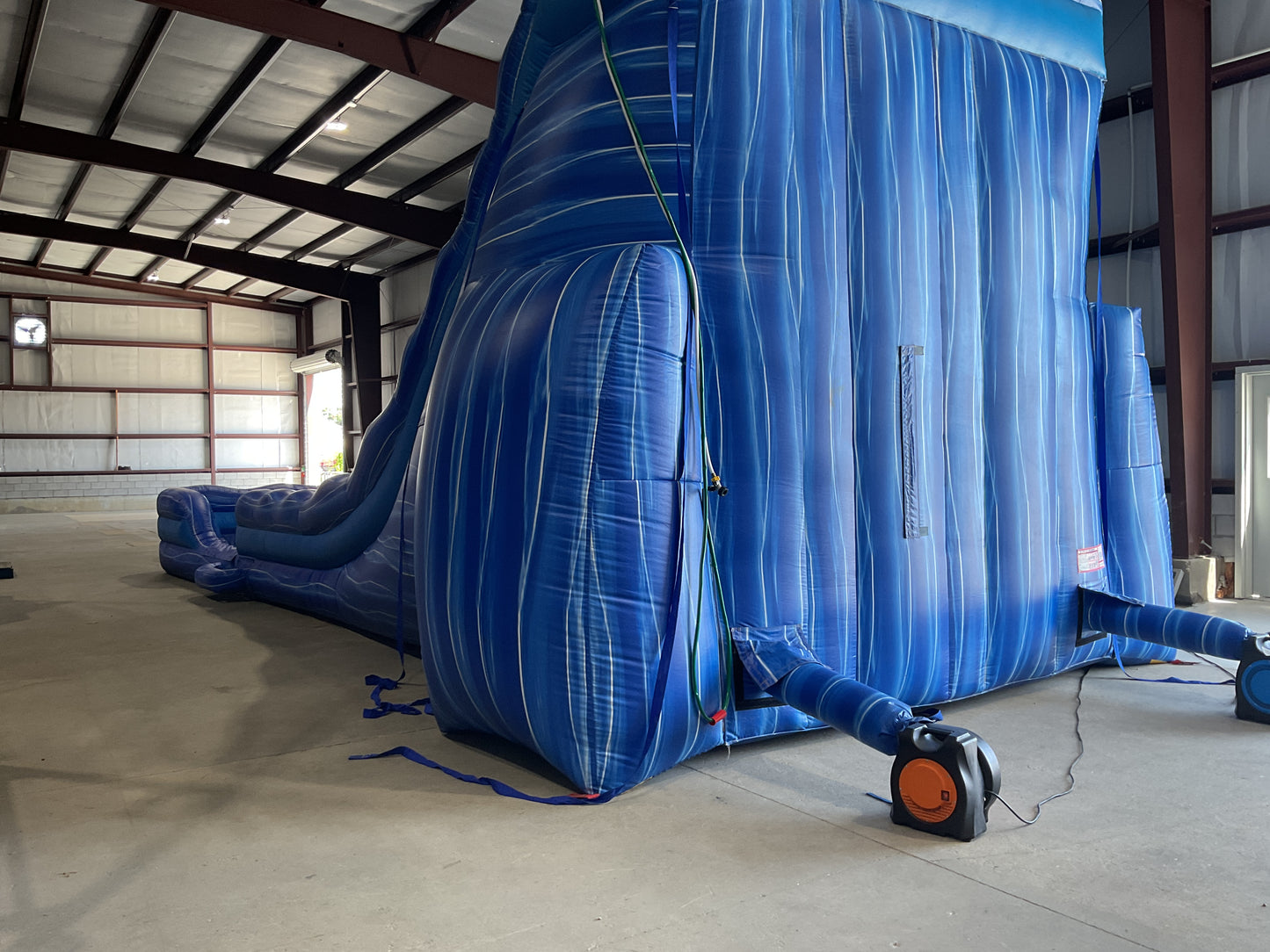 24' Blue Water Falls Slide with pool and landing attachments