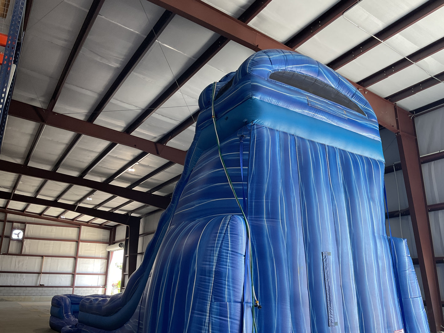 24' Blue Water Falls Slide with pool and landing attachments