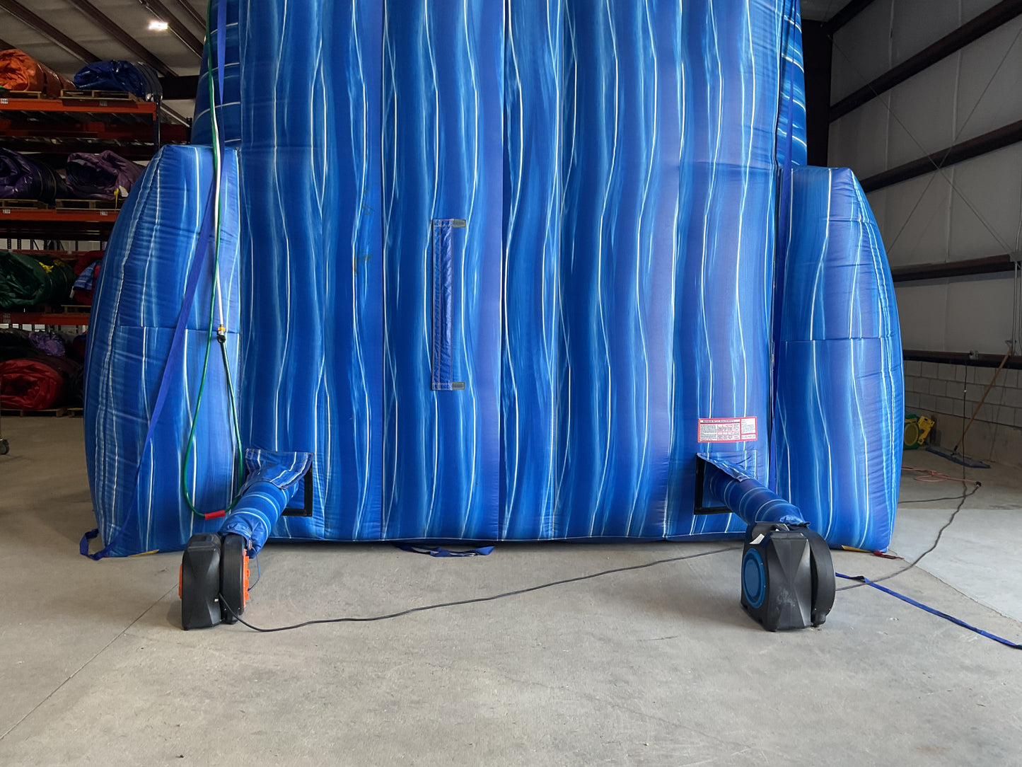 24' Blue Water Falls Slide with pool and landing attachments