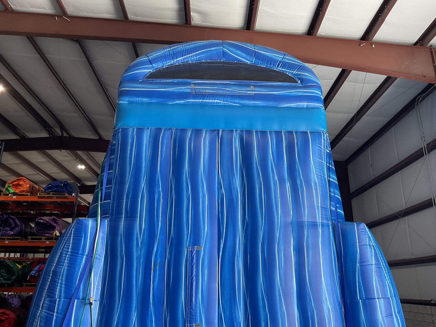 24' Blue Water Falls Slide with pool and landing attachments