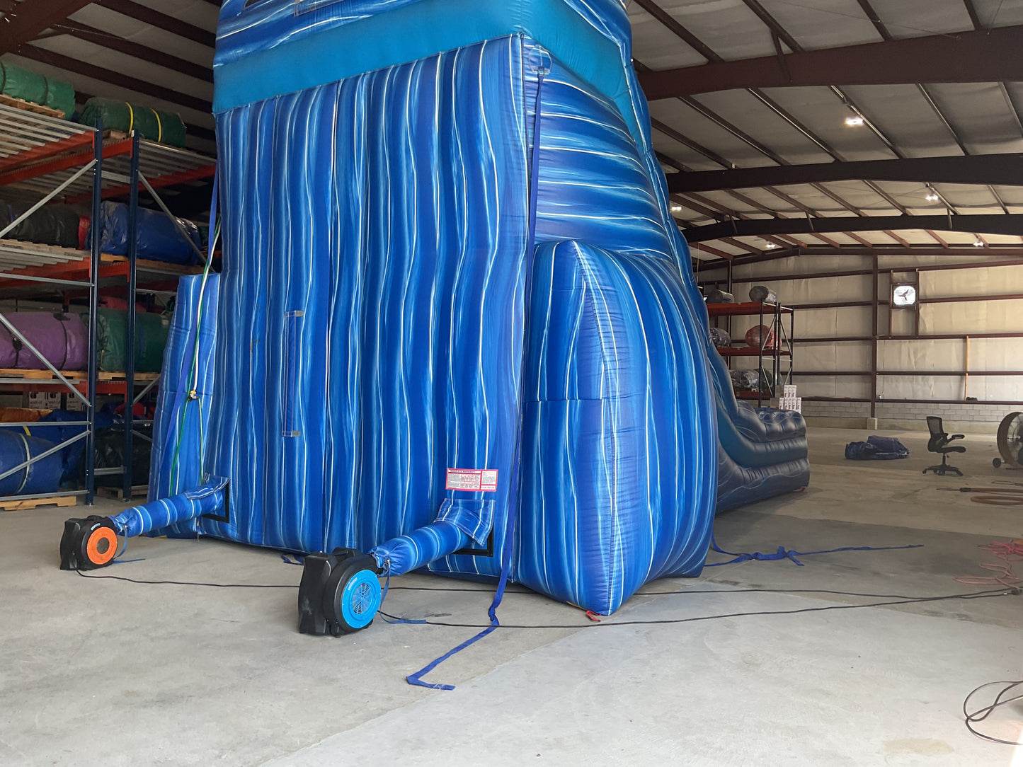 24' Blue Water Falls Slide with pool and landing attachments