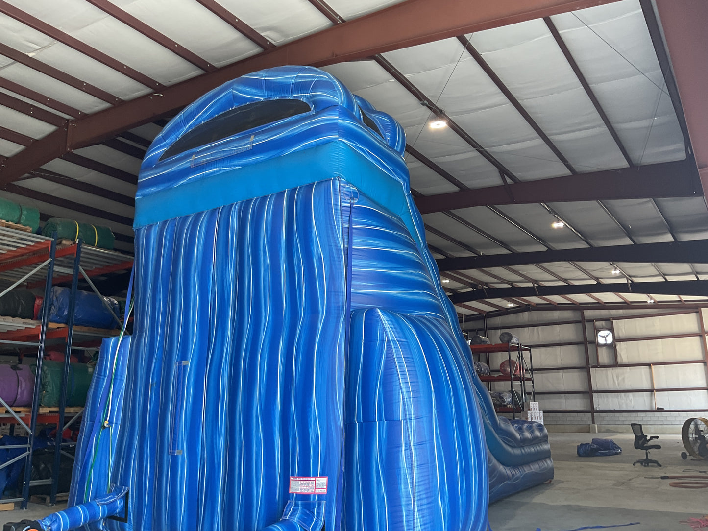 24' Blue Water Falls Slide with pool and landing attachments
