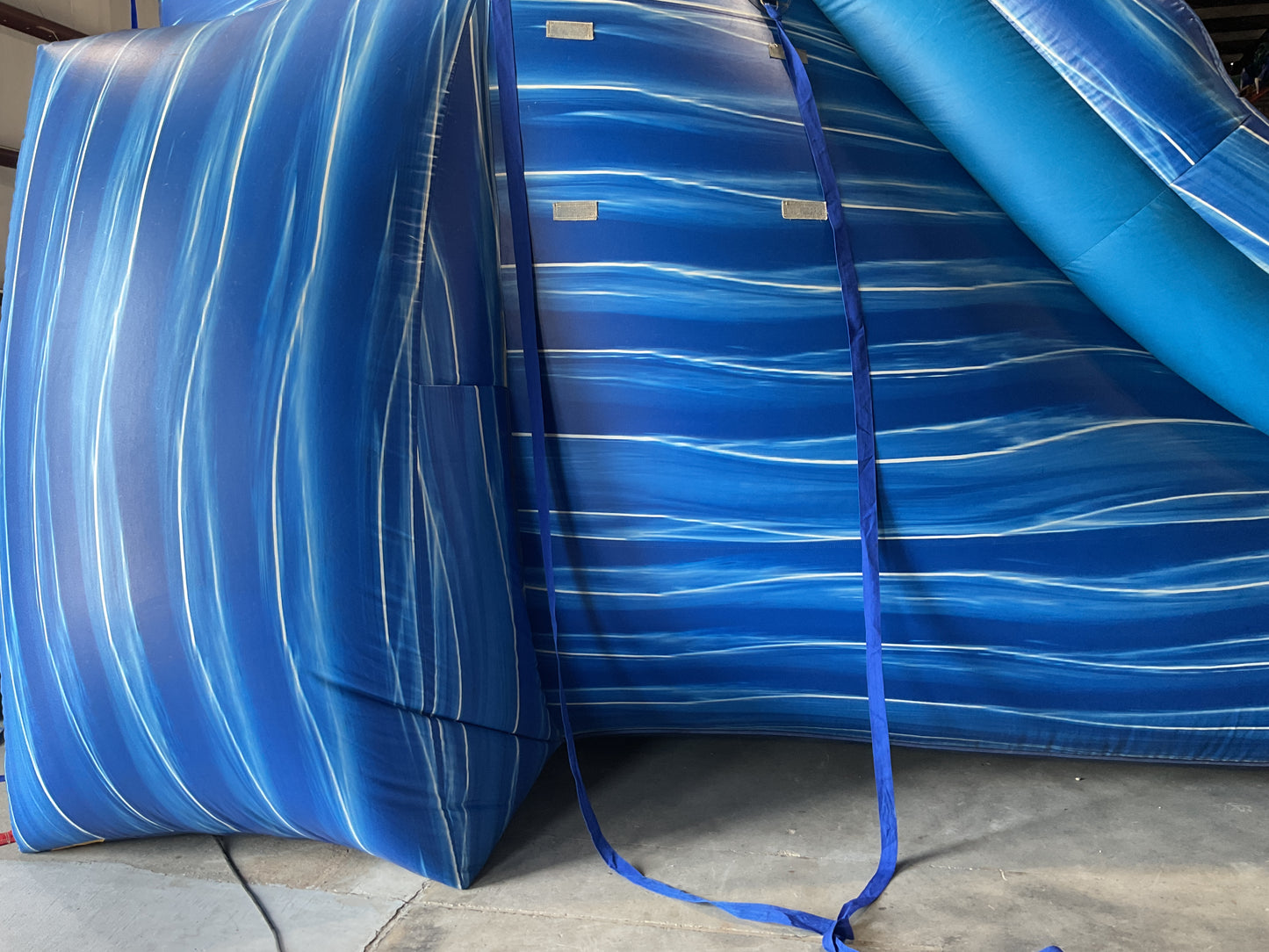 24' Blue Water Falls Slide with pool and landing attachments