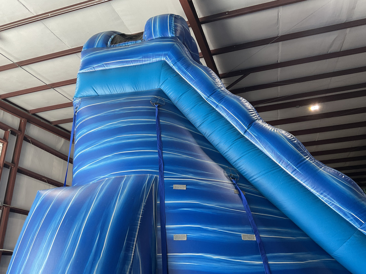 24' Blue Water Falls Slide with pool and landing attachments