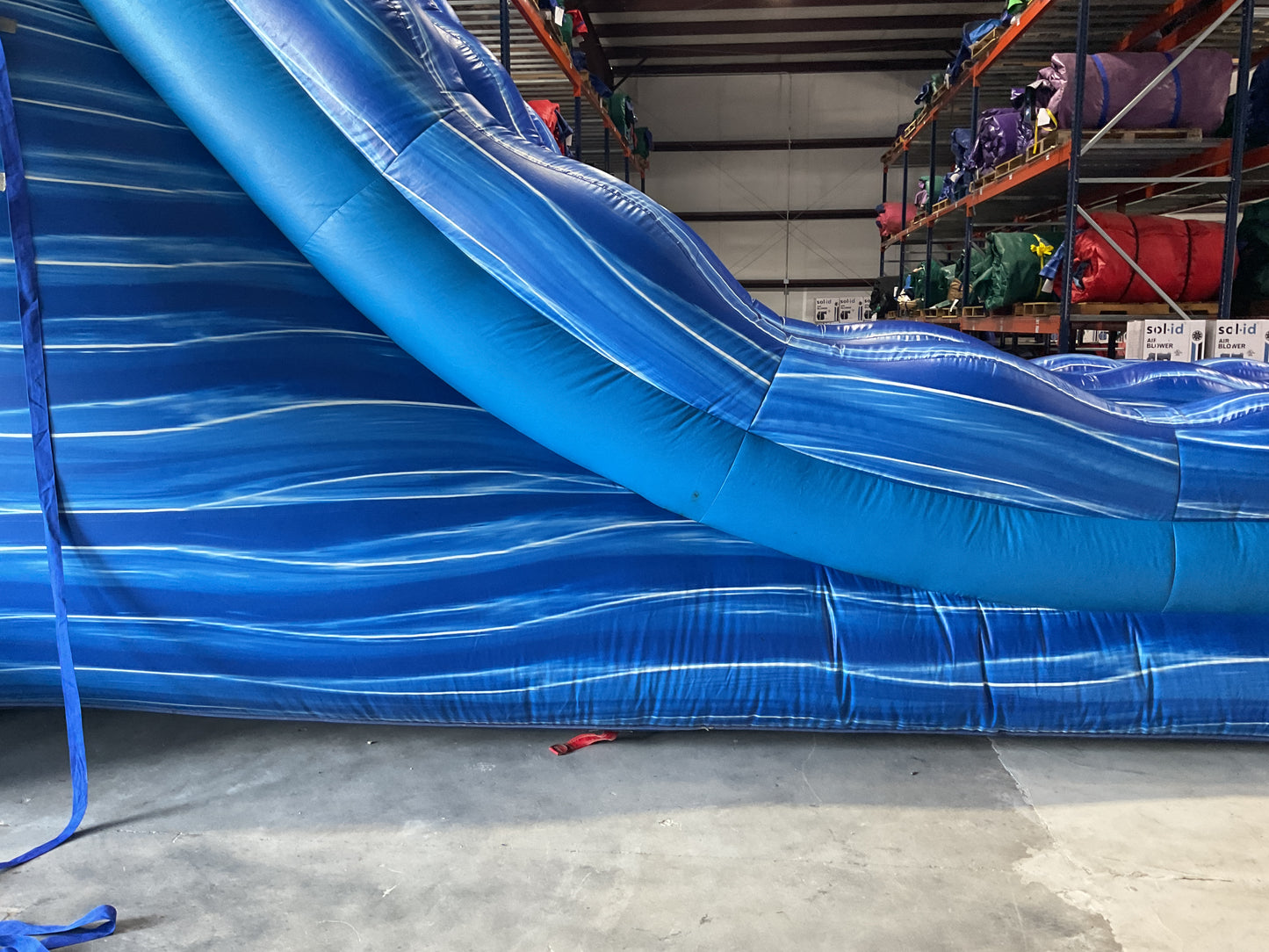 24' Blue Water Falls Slide with pool and landing attachments