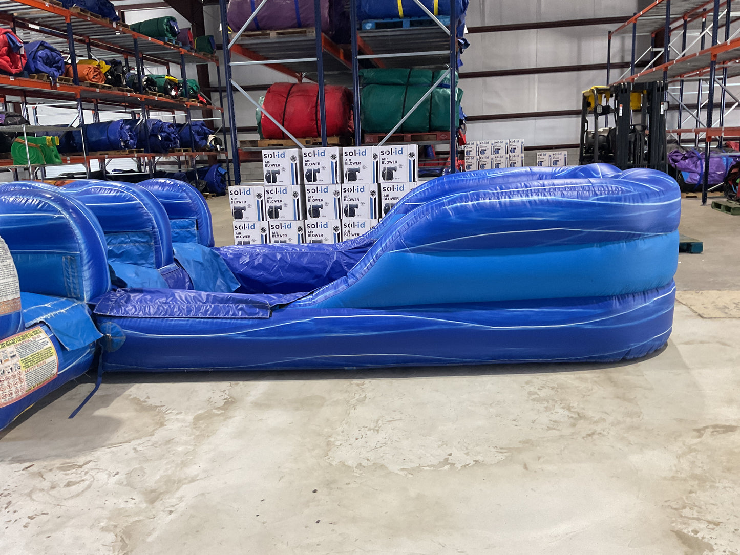 24' Blue Water Falls Slide with pool and landing attachments