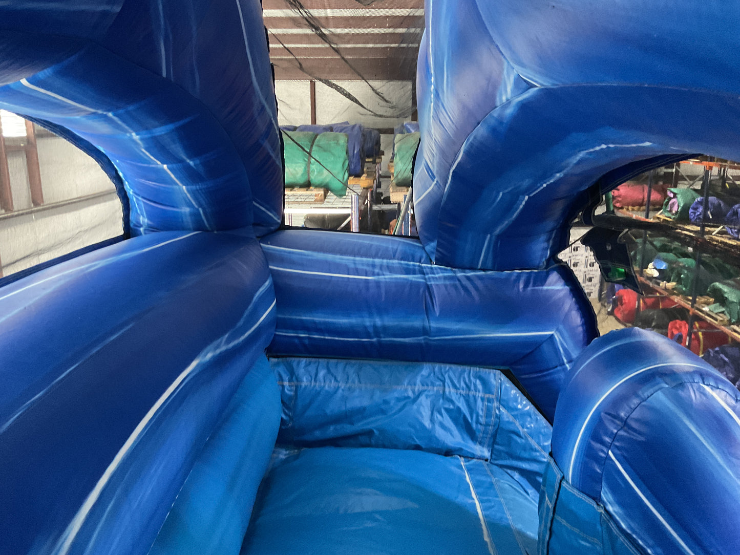 24' Blue Water Falls Slide with pool and landing attachments