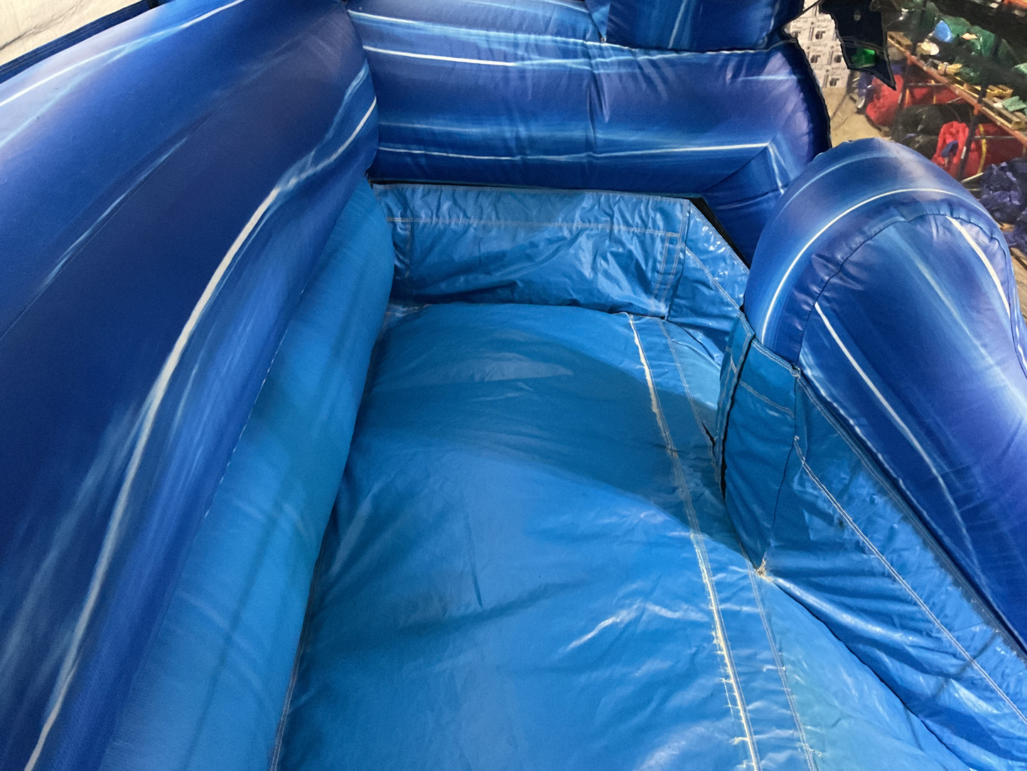 24' Blue Water Falls Slide with pool and landing attachments