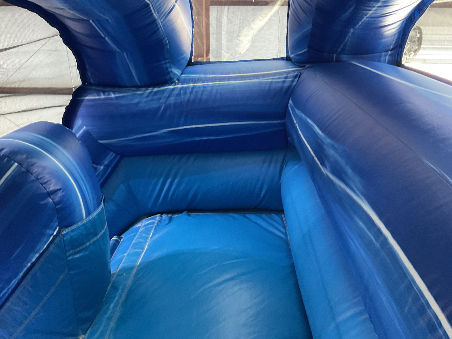 24' Blue Water Falls Slide with pool and landing attachments