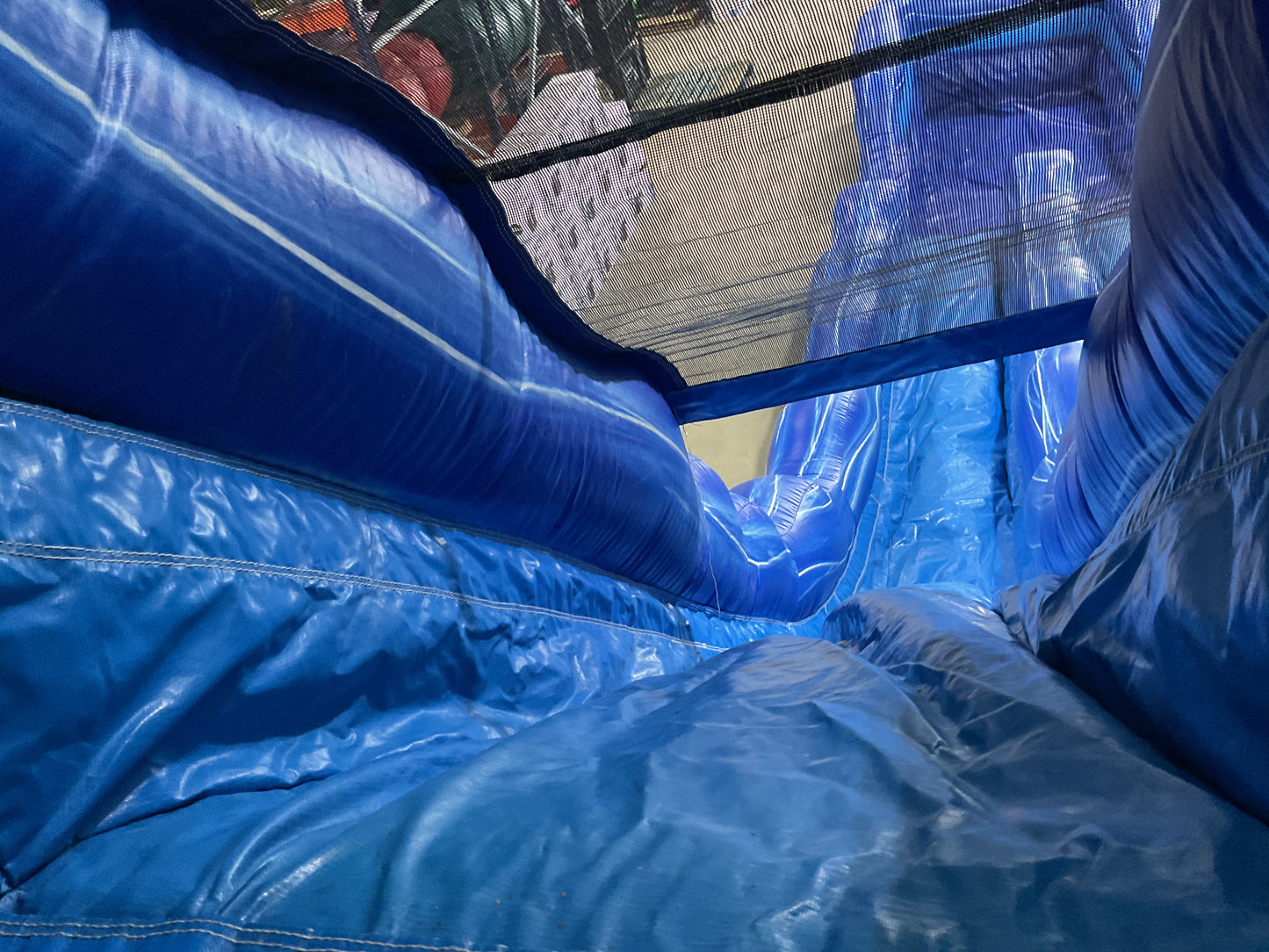 24' Blue Water Falls Slide with pool and landing attachments