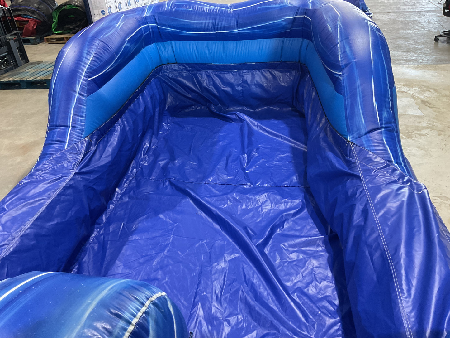 24' Blue Water Falls Slide with pool and landing attachments
