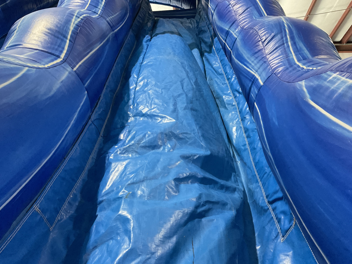 24' Blue Water Falls Slide with pool and landing attachments