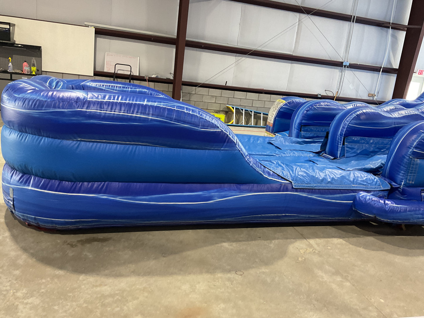 24' Blue Water Falls Slide with pool and landing attachments