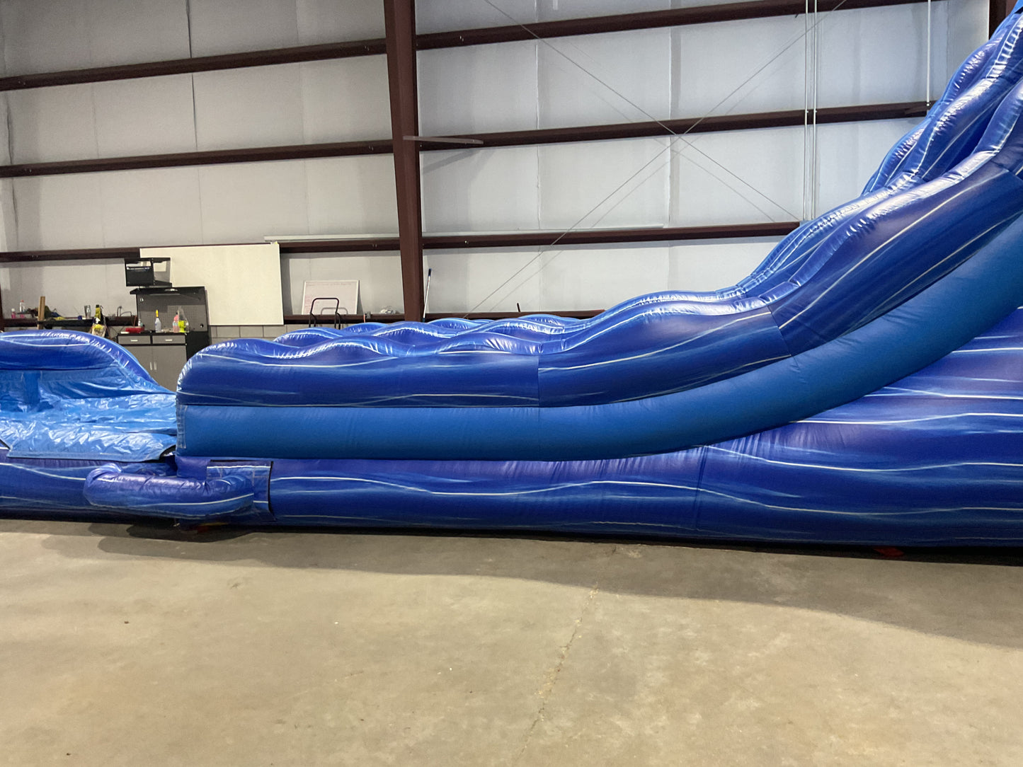 24' Blue Water Falls Slide with pool and landing attachments