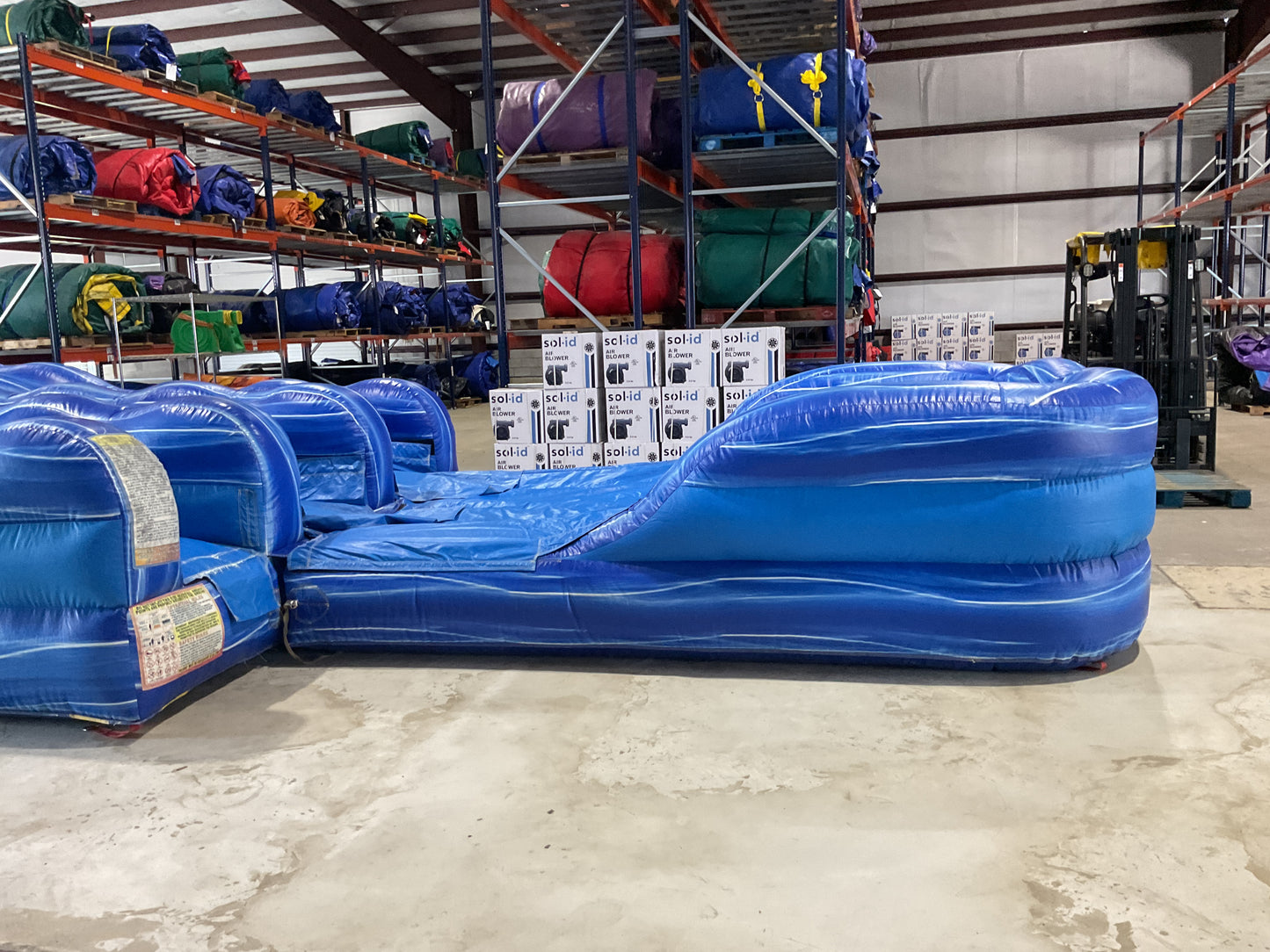 24' Blue Water Falls Slide with pool and landing attachments