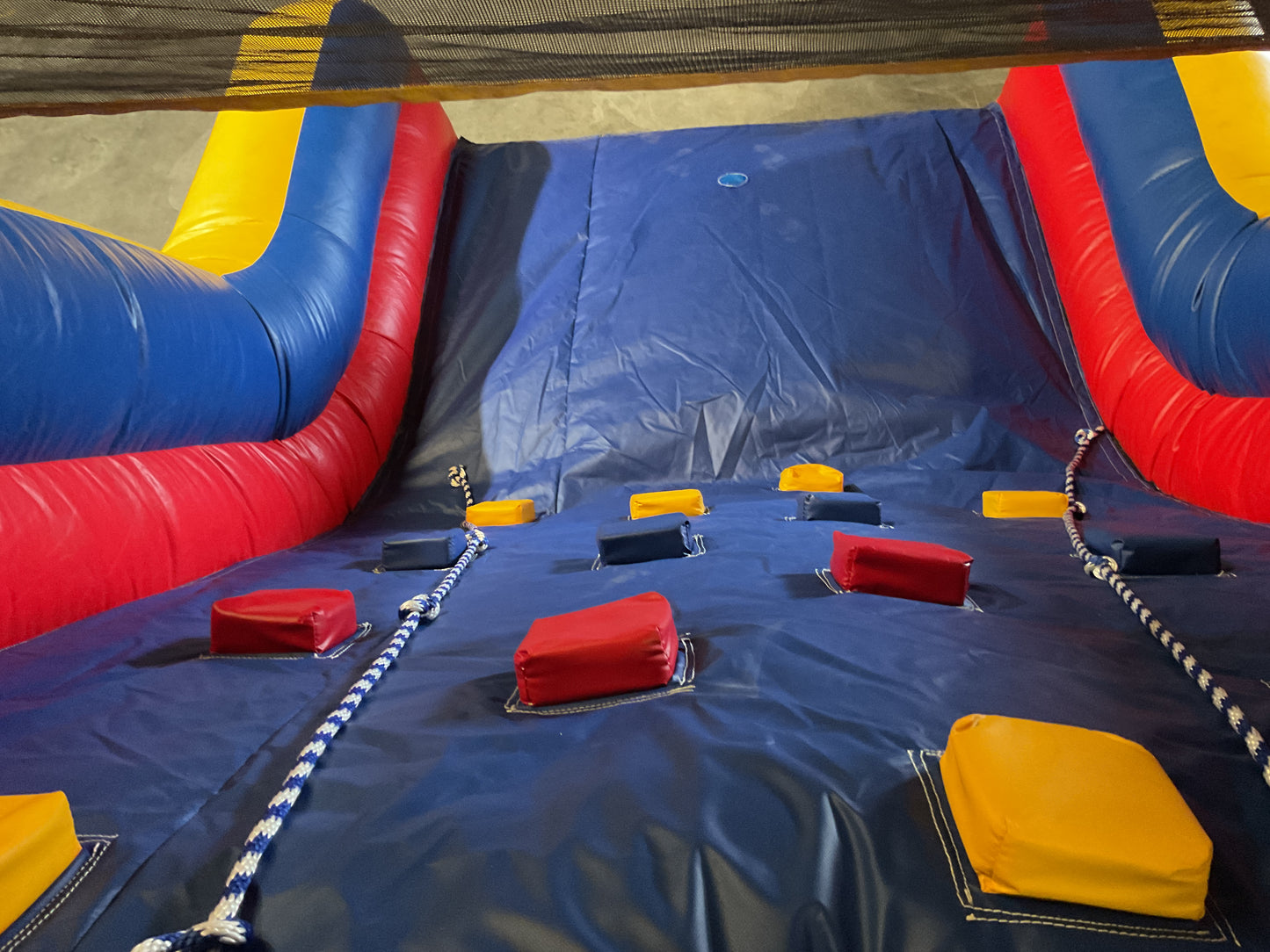65' Obstacle Course Set (Mini Obstacle Course + Rock Climb Slide)
