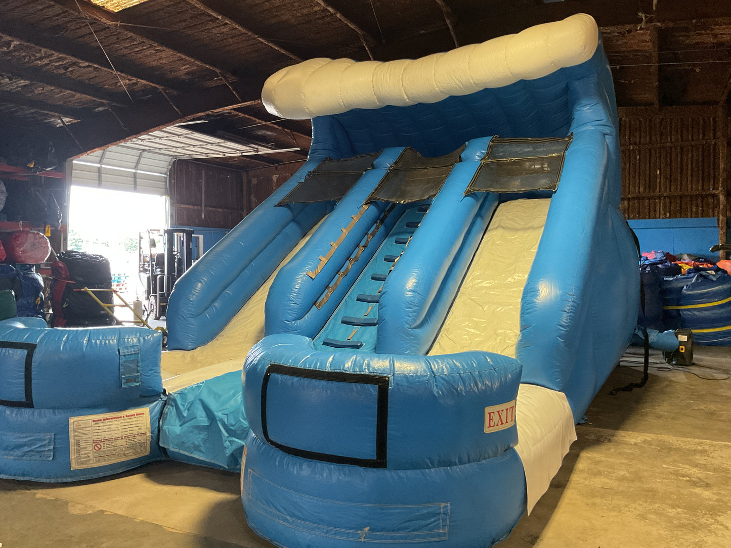 15' Double Splash Slide