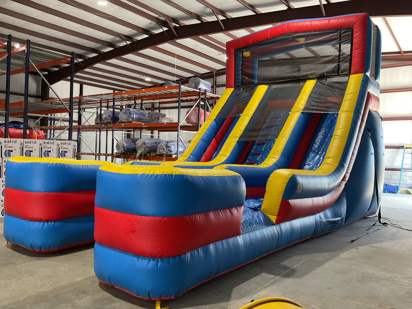 19' Dual Lane Modular Slide with landing