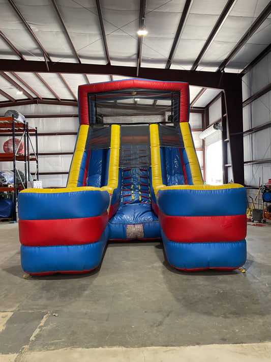 19' Dual Lane Modular Slide with landing