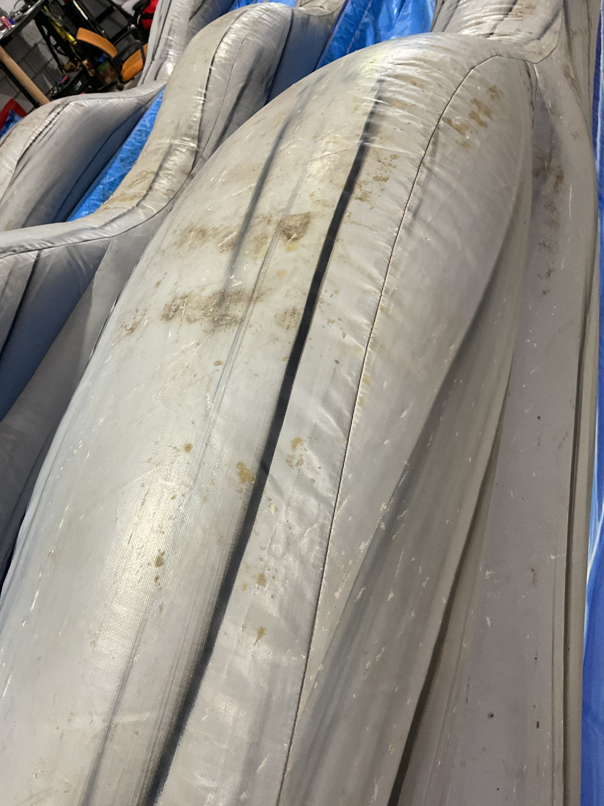 Dual Lane Slip-n-Slide with pool and landing attachments