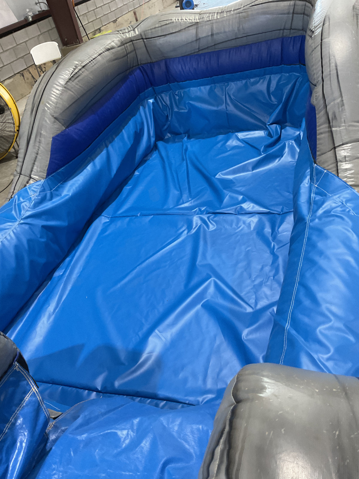 Dual Lane Slip-n-Slide with pool and landing attachments