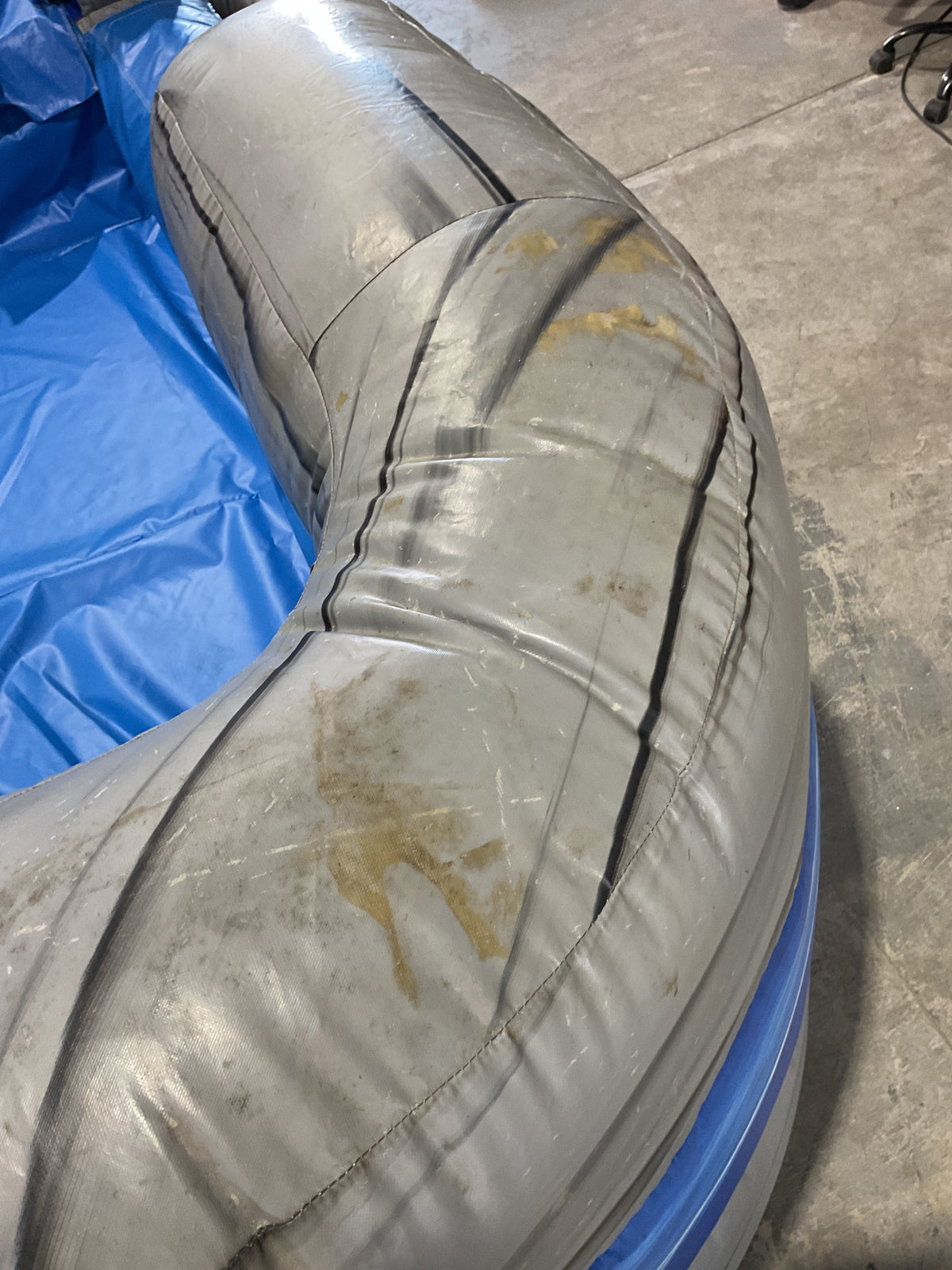 Dual Lane Slip-n-Slide with pool and landing attachments