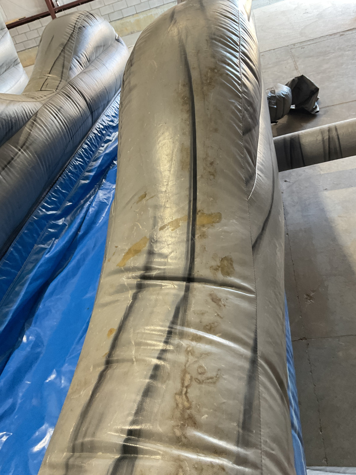 Dual Lane Slip-n-Slide with pool and landing attachments