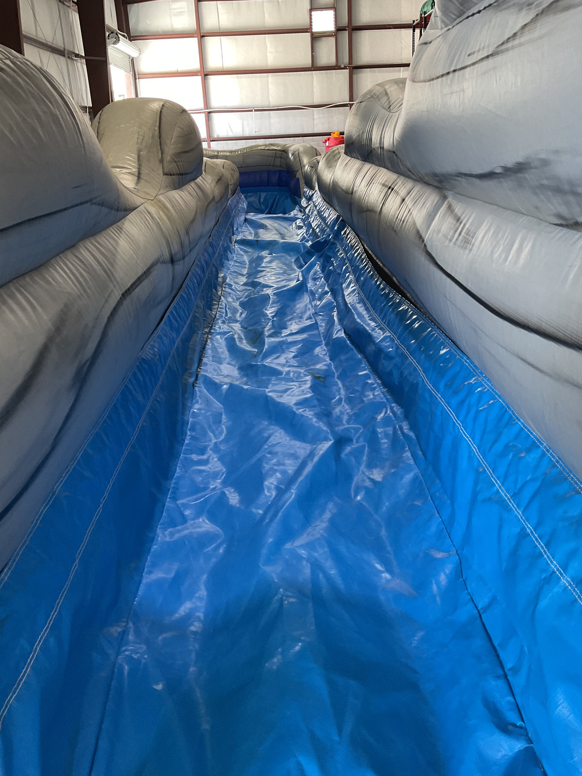 Dual Lane Slip-n-Slide with pool and landing attachments