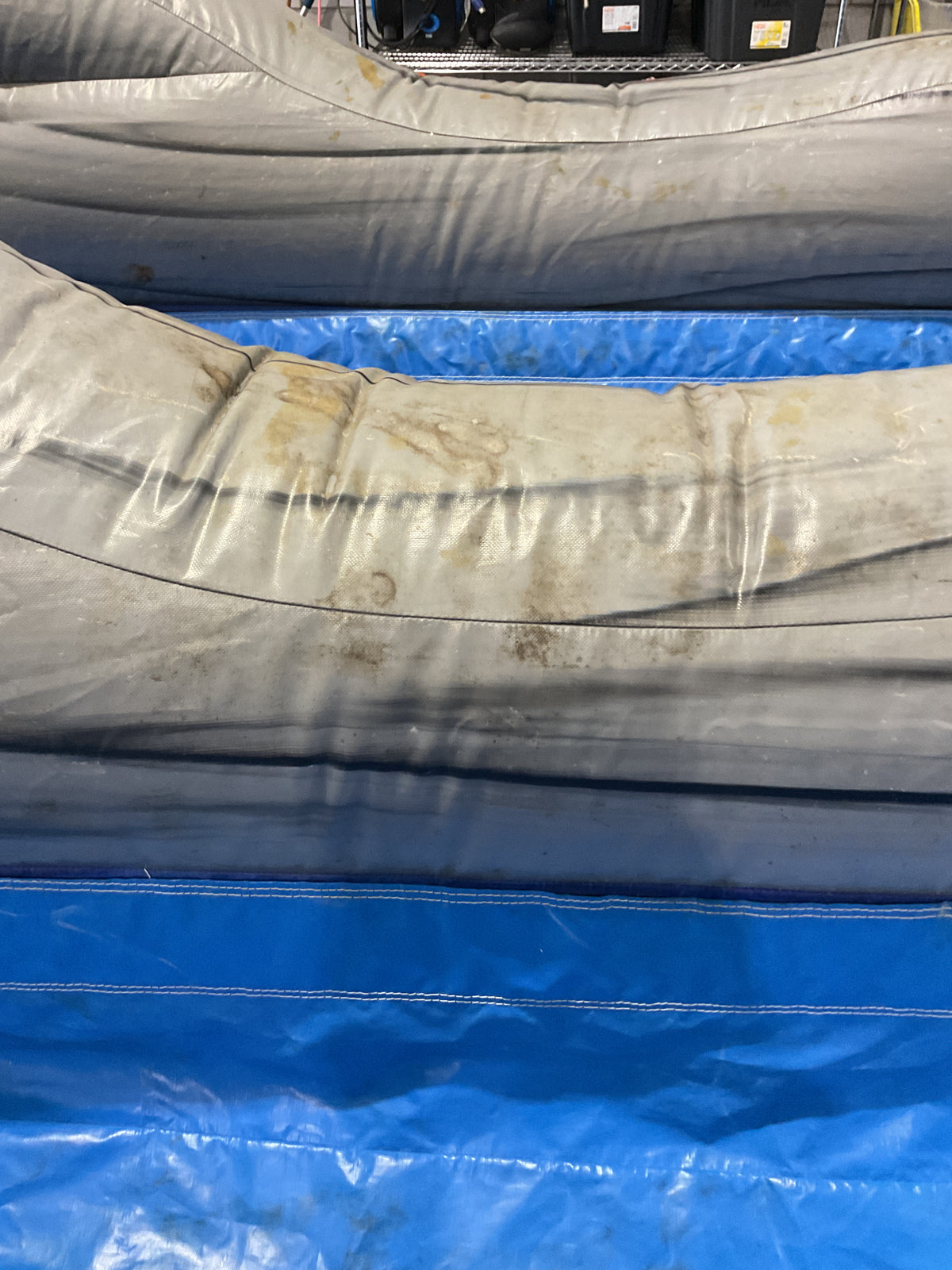 Dual Lane Slip-n-Slide with pool and landing attachments