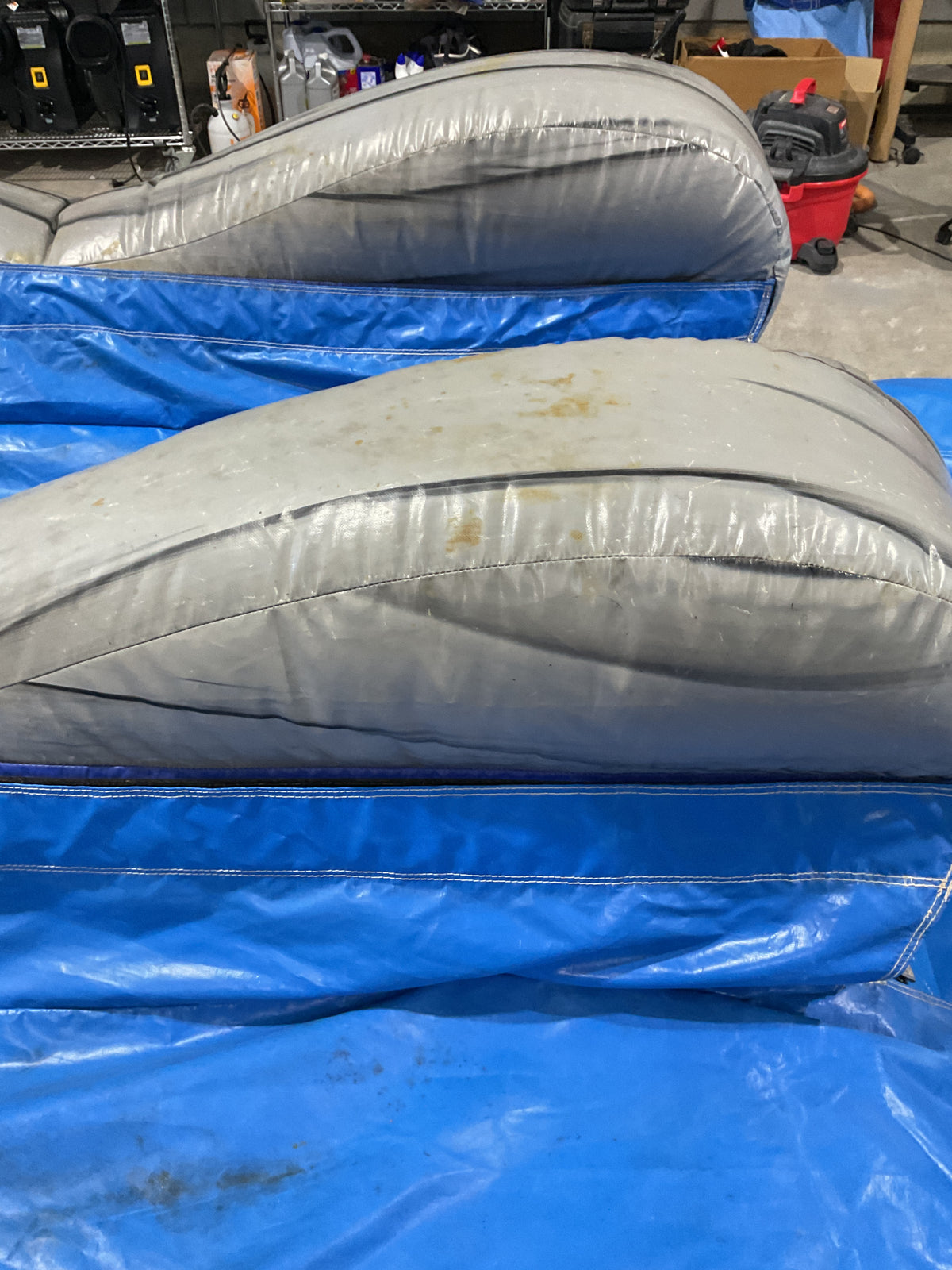 Dual Lane Slip-n-Slide with pool and landing attachments