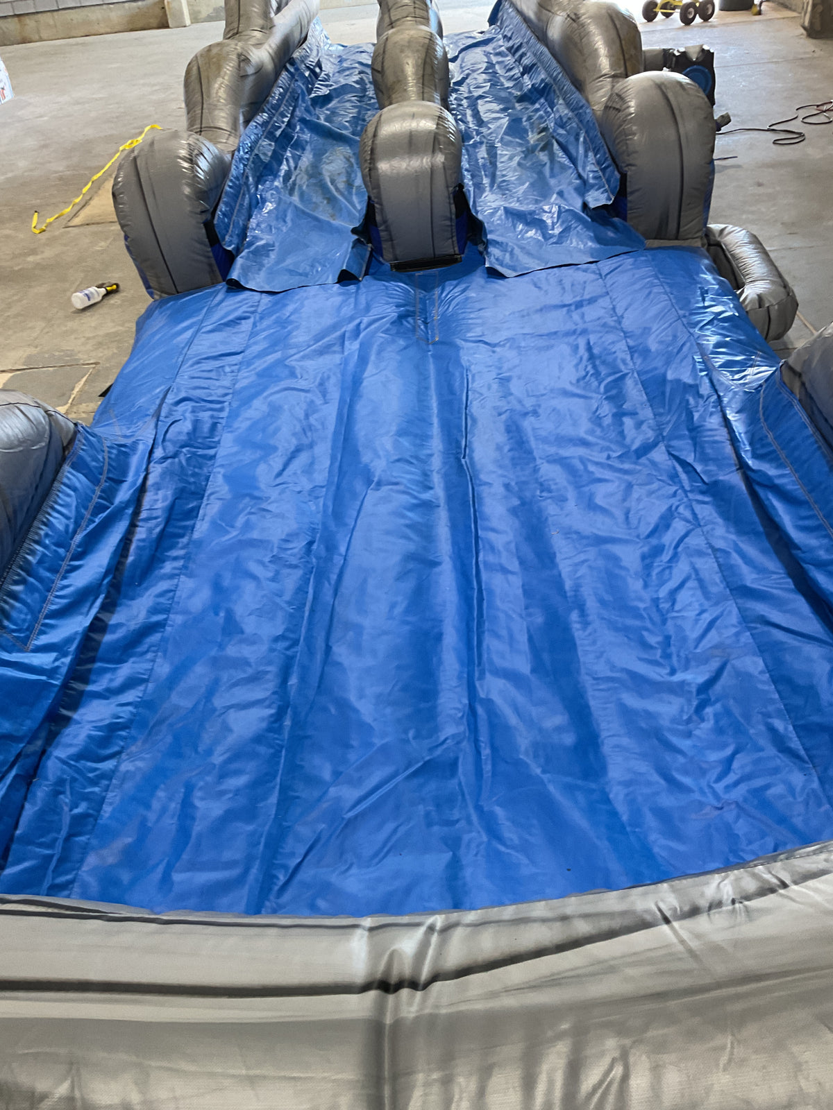 Dual Lane Slip-n-Slide with pool and landing attachments
